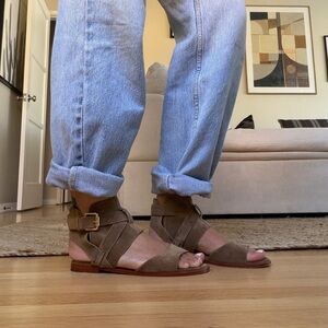 Vince Camuto Brown Suede Sandals